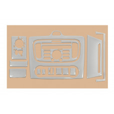 Накладки на панель Clima (Мини-набор, Алюминий) для Ford Focus II 2008-2011 гг