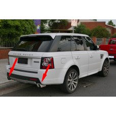 Насадки на выхлоп V2 (2 шт, нержавейка) для Range Rover Sport 2005-2013 гг