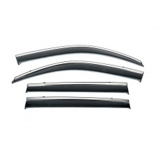 Вітровики з хромованим молдингом Niken Luxury (4 шт) для Volkswagen T-Cross 2019- рр