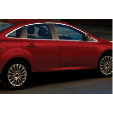 Верхня окантовка вікон (8 шт, нерж) Седан, OmsaLine - Італійська нержавійка для Ford Focus III 2011-2017 рр