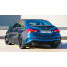 Задній дифузор з насадками (Дизайн A35 SD) для Mercedes A-сlass W177 2018- рр