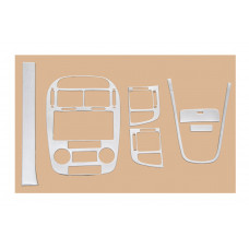 Накладки на панель 2006-2009 Алюминий, Климат для Kia Cerato 1