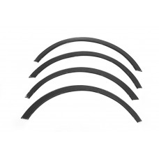 Расширители арок (4 шт, черные) для Skoda Fabia 2007-2014 гг