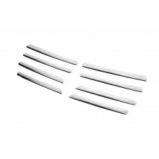 Накладки на решетку с 2001-2007 (8 шт, нерж) для Opel Vivaro