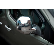 Накладки на зеркала (2 шт, пласт) Carmos, 2008-2012 для Peugeot Partner Tepee