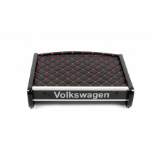 Полка на панель (Черная с красной строчкой) для Volkswagen T5 Multivan 2003-2010 гг