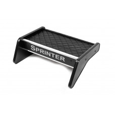 Полиця на панель (1995-2000, Чорна з чорною ниткою) TDI (на панель) для Mercedes Sprinter W901/902/903/904/905 рр