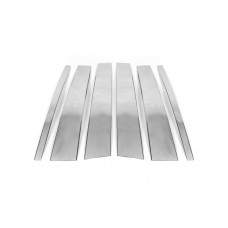 Накладки на дверные стойки из нержавеющей стали (4 шт.) для Land Rover Freelander II 2006-2014 гг