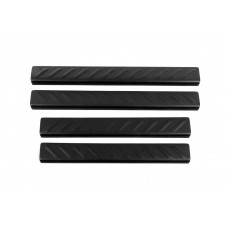 Накладки на дверные пороги EuroCap (4 шт, ABS) для SsangYong Musso ІІ 2018- гг