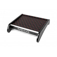 Полка на панель (Черная с красной строчкой) для Iveco Daily 2006-2014 гг