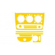 Накладки на панель приборов (желтые) для Opel Corsa B 1993-2004 гг