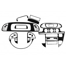 Накладки на панель приборов (Meric) для cdi 2000-2006 Черный рояль для Mercedes Sprinter W901/902/903/904/905