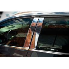 Накладки на дверные стойки из нержавеющей стали для Renault Megane IV 2016-2025 гг