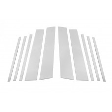 Молдинги дверних стійок (10 шт, нерж.) для Volkswagen Tiguan 2016-2023 рр