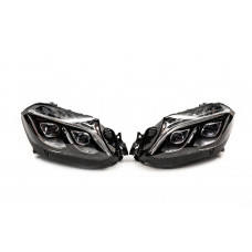 Передние фары (для переоборудованных автомобилей с GL на GLS, комплект 2 шт.) для Mercedes GL/GLS сlass X166 2012-2019 гг