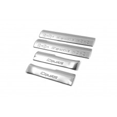 Накладки на внутренние пороги нержавейка (4 шт.) для Chevrolet Cruze 2009-2015 гг