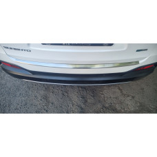 Накладка на задний бампер Carmos нержавейка для Kia Sorento III UM 2014-2020 гг