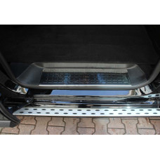 Накладки на пороги OmsaLine (нерж.) 4 штуки для Opel Zafira Life 2019- рр