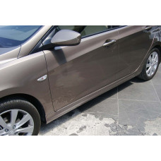 Боковые Пороги DPT (грунтованные под покраску) для Hyundai Accent 2011-2017 гг