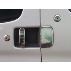 Хромированные Накладки на Ручки (Нержавейка) Две передние двери, одна сдвижная, задние распашные двери для Citroen Berlingo 1996-2008 гг