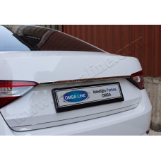 Накладка над номером Sedan (нержавейка) для Skoda Superb 2015-2024 гг