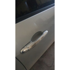 Хромированные Накладки на Ручки Дверей (4 шт, Нержавейка) Carmos - Турецкая Нержавеющая Сталь для Nissan Primera P12 2002-2007 гг