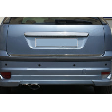 Накладка на багажник (HB, нержавейка) для Ford Focus II 2008-2011 гг