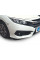 Флапсы на передний бампер (2 шт, черные) для Honda Civic Sedan X 2016-2021 гг