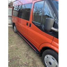 Боковые Подножки Maya Red (2 шт., Алюминий) L2 (средняя база) для Ford Transit 2000-2014 гг