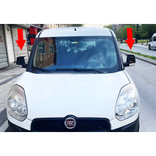 Накладки на дзеркала BMW-Style (2 шт) для Fiat Doblo II 2010-2022 рр