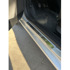 Накладки на пороги Carmos V1 (4 шт, нержавейка) для Fiat Linea 2006-2018 гг