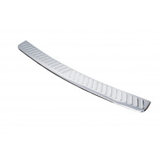 Накладка на задний бампер SW (Carmos, сталь) 1996-2000 для Volkswagen Passat B5