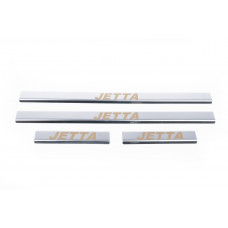 Накладки на пороги Carmos V1 (4 шт, нержавейка) для Volkswagen Jetta 2006-2011 гг