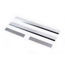 Накладки на пороги Carmos V1 Aegea (4 шт, нерж) для Fiat Tipo 2016- рр