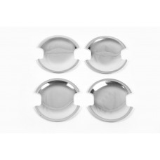 Хромированные подложки под ручки 4 штуки. OmsaLine - Итальянская Нержавейка для Volkswagen Touran 2003-2010 гг