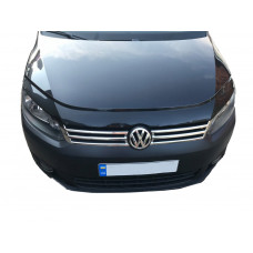 Хром Накладки на Решетку (2 шт, Нержавейка) OmsaLine - Итальянская Нержавейка для Volkswagen Caddy 2010-2015 гг