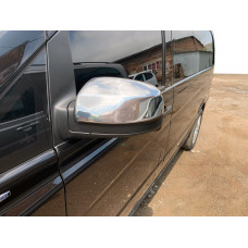 Накладки на дзеркала Vito 2010-2015 (2 шт) OmsaLine - Хромований пластик для Mercedes Vito W639 рр