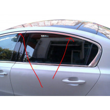 Верхние Молдинги Окон Нержавейка (Sedan) для Peugeot 508 2010-2018 гг
