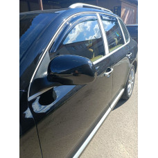 Ветровики на окна (4 шт, HIC) для Porsche Cayenne 2003-2010 гг