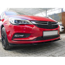 Передний нижний спойлер HB (грунтованный под покраску) для Opel Astra K 2016-2021 гг
