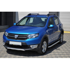 Бокові пороги Fullmond (2 шт., алюміній) для Renault Sandero 2013-2022 рр