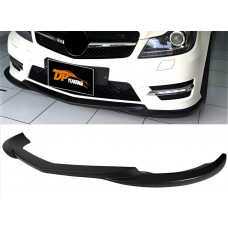 Передняя Губа Бампера DPT V2 (2011-2015, Черный Глянец) для Mercedes C-class W204