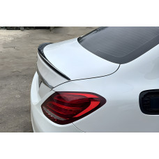 Спойлер LIP (Sunplex, чорний) (125,9см *6см) для Mercedes C-сlass W205 2014-2021 рр