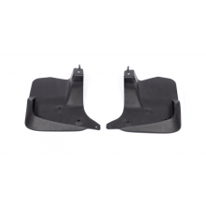 Передние брызговики (2 шт, для порогов с подсветкой) для Toyota Land Cruiser 200 2007-2021 гг