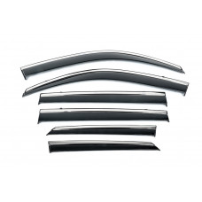 Вітровики з хромованим молдингом Niken Luxury (6 шт) для Lexus GX460 2009-2023 рр