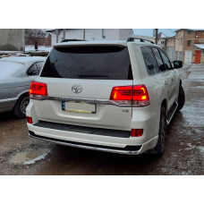 Задний бампер 2016-2025 грунтованный (Китай) для Toyota Land Cruiser 200