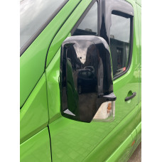 Накладки на дзеркала BlackEdition (2 шт., пласт) для Volkswagen Crafter 2006-2016 рр