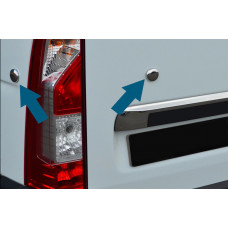 Заглушки (4 шт, нерж) OmsaLine - Італійська нержавійка для Nissan NV400 2010-2024 рр