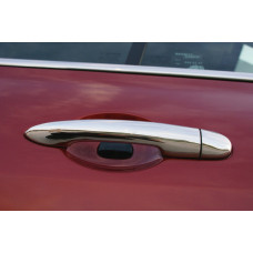 Хромированные Накладки на Ручки (4 шт., Нержавейка) для Renault Velsatis 2001-2009 гг