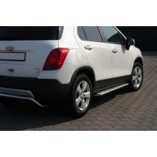 Бокові пороги OEM V2 (2 шт., Алюміній) для Chevrolet Trax 2012-2023 рр